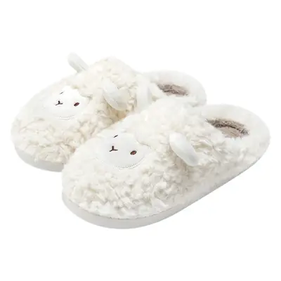 Pink Fleece Lined Couple Slippers for Women Winter