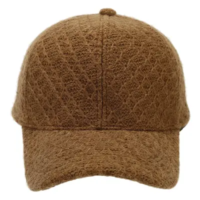 Thick Plaid Baseball Cap Autumn Winter Casual Match Knitted