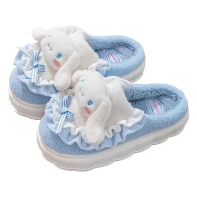 Women Winter Cinnamon Dog Slippers Warm Non-Slip 2025