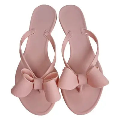Pink Jelly Butterfly Flat Sandals for Women