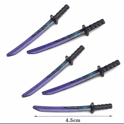 Purple Double-Sided Magic Sword Minifigure Toy