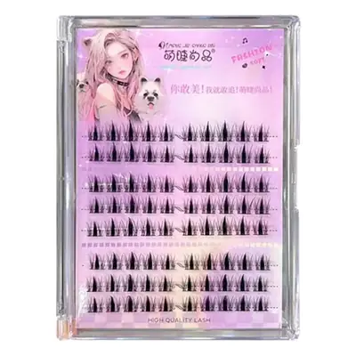 Cute False Eyelashes for Women Single Cluster Natural