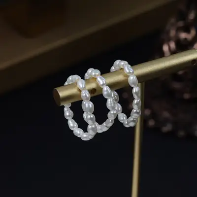 Pearl Ring Natural Freshwater Pearl All-match