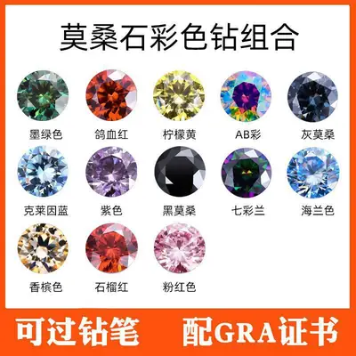 Moussaint Bare Stone Diamond 8 Hearts 8 Arrows Cutter