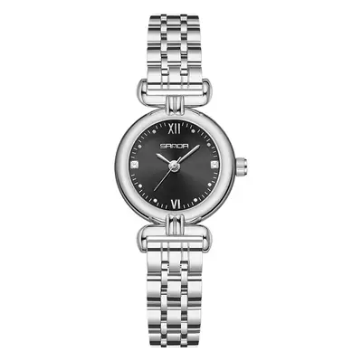 Sanda Women's Brown Leather Quartz Watch Retro Style