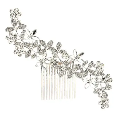 Red Rose Hair Comb for Bride Photo Makeup