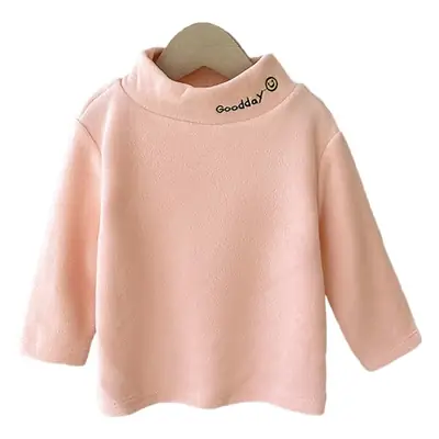 Kids Fleece Top Yellow Mid High Collar Baby Boys