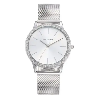 Women's Waterproof Cross-Border Watch with Crystal Band