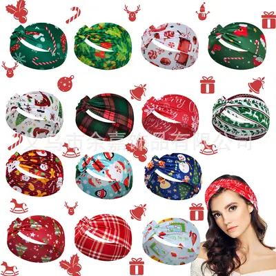 Christmas Headscarf for Women with Snowflake & Candy Design