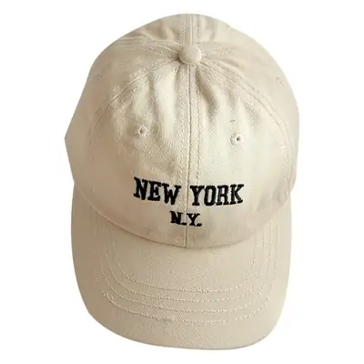 Children's New York Letter Cap Set Brown Black White
