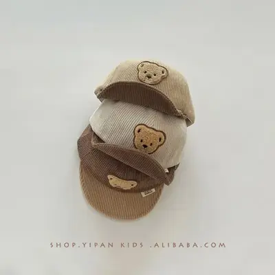 Yipan Baby Bear Cap Autumn Winter Beige Brown