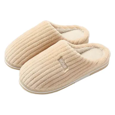 Winter Cotton Slippers for Men Women Indoor Warm