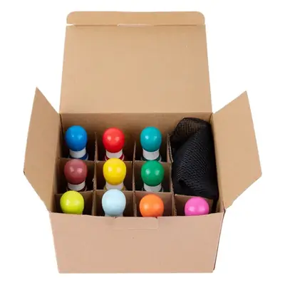Children's Wooden Bowling Ball Game Educational Toy