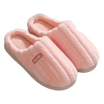Household Cotton Slippers for Women, Winter Large Size Indoor Home Slippers, Men's Winter Plush Warm Cotton Slippers, Wholesale