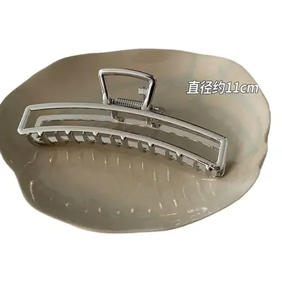 Silver Shark Clip for High-Grip Hair Band Large Size