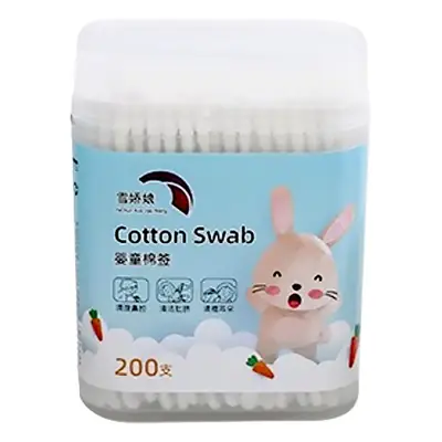 Double-Headed Cotton Ear Swabs for Baby Cleaning 100 Pcs