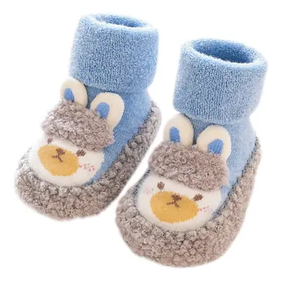 Baby Cartoon Soft Cotton Slip-On Socks Pink