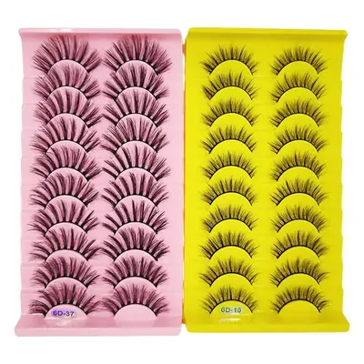 3D False Eyelashes Thick European American Mixed Set