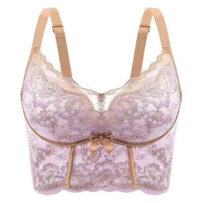 Women's U-Shape Adjustable Bra Cream Green Back Closure