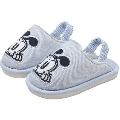 Babdou children's cloth slippers Autumn Spring cotton floor slippers not cool feet 1-5 years old not falling off shoes