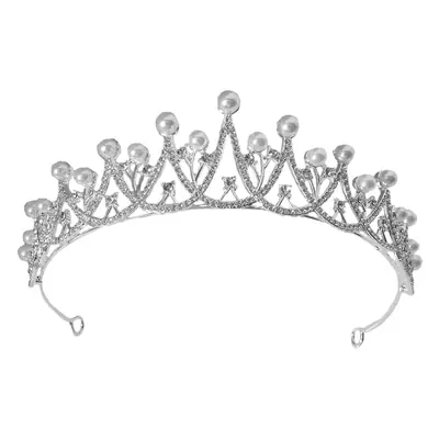 European Pearl Crown Bridal Headdress for Girls