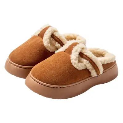 Nanbowan closed toe slippers women's winter home outdoor plush all-match ins popular Net red shoes warm cotton shoes wholesale