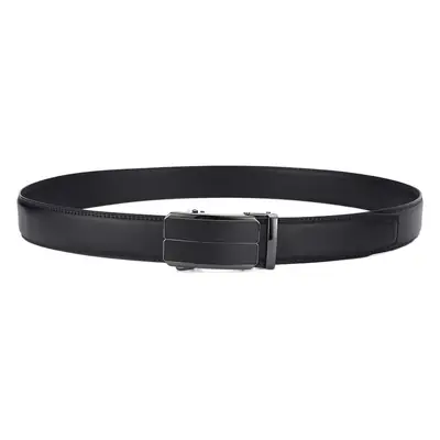 Men's Automatic Buckle Belt Genuine Leather Black