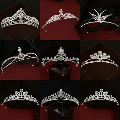 Crown Alloy Bridal Headdress with Rhinestones