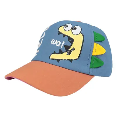 Children's Cartoon Sun Hat Blue Orange Peak Cap