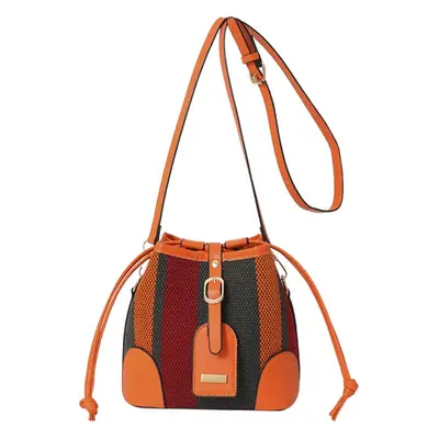 Women Canvas Bucket Bag Red Blue 2026 New Style