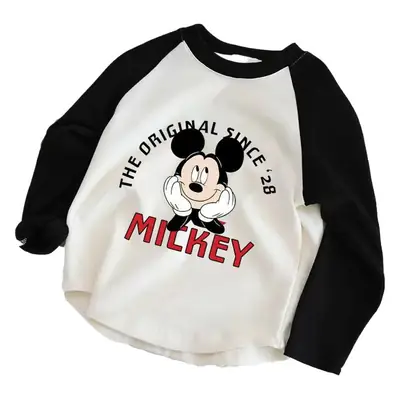 Mickey Long Sleeve Raglan T-Shirt Boys Cotton Casual