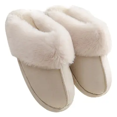 Cross-Border Plush Fleece Lined Women's Slippers Winter Warm