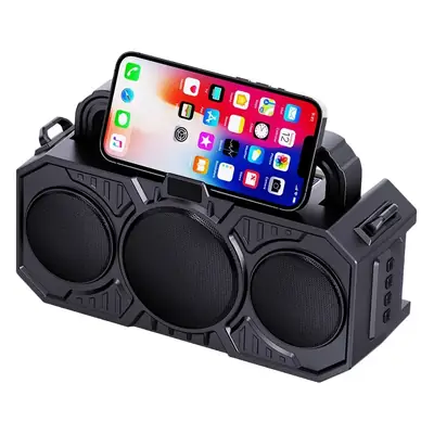 Solar Powered Wireless Bluetooth Speaker with Flashlight & Card Player