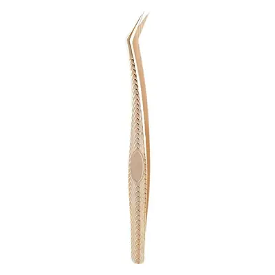 Gold Plated Eyelash Tweezers for Grafting False Eyelashes