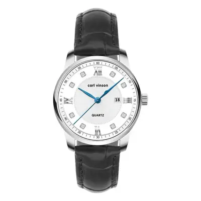 Women's Quartz Calendar Watch Brown Leather Band