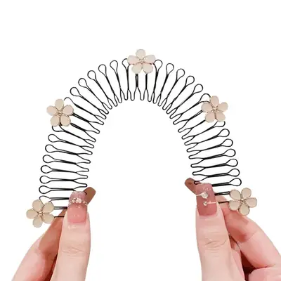 Camellia Floral Hair Comb for Girls and Women