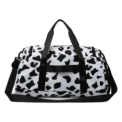 Cowskin Print Travel Bag for Students & Travelers