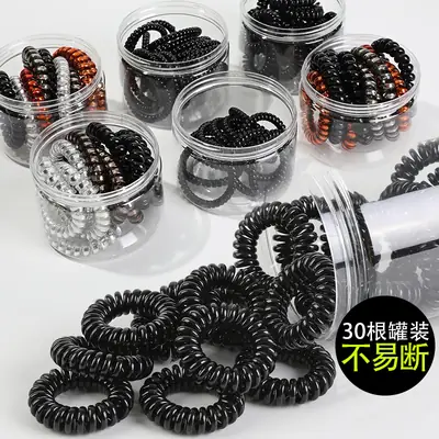 Green Acrylic Hair Bands 9 Pcs Set