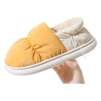 Women Winter Waterproof Cotton Slippers Thick Non-Slip