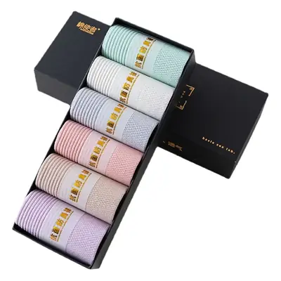 Socks Men's Moxa Aromatherapy Stinky Socks Four Seasons Short Socks Breathable Sweat Absorbing Antibacterial Socks Women's All-match Mid-tube Socks
