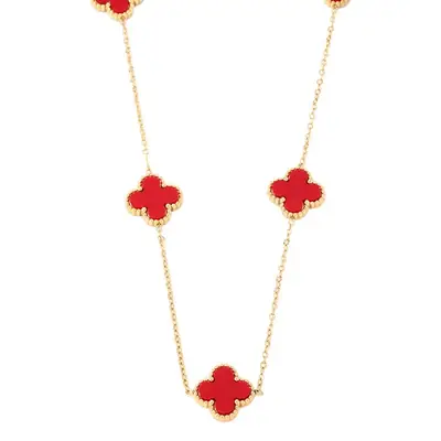 Women's Clover Necklace Crossbody Jewelry Set