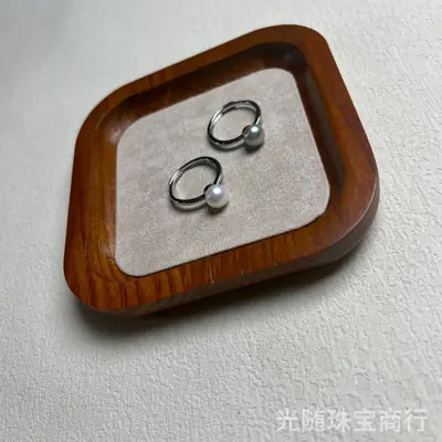 Natural Pearl Wind Ring Adjustable High-End Jewelry