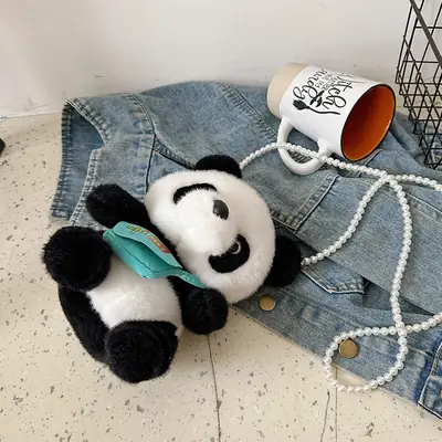 Chinese Panda Plush Backpack for Kids