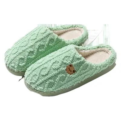Women Cotton Wool Slippers Winter Warm Non-Slip