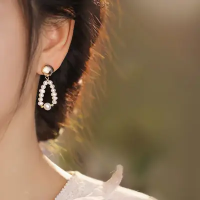 Elegant Pearl Shell Earrings for Women