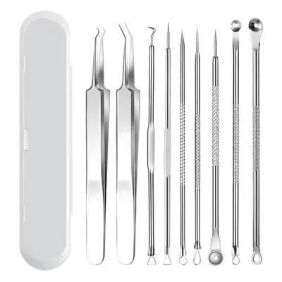 Stainless Steel Acne Clip Needle Set Blackhead Removal Tools