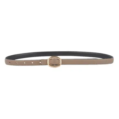 Women's Light-colored Cowhide Leather Belt with Buckle