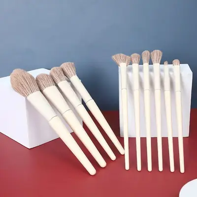 10-Piece Soft Bristle Makeup Brush Set