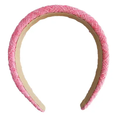 Rose Pink Sponge Wide Brim Headband for Girls