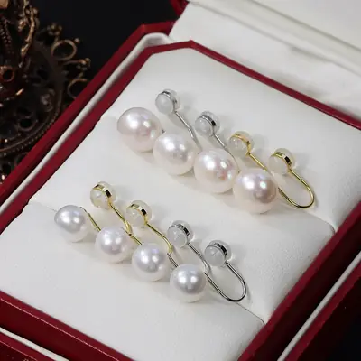 New Vintage Pearl Earrings S925 Silver